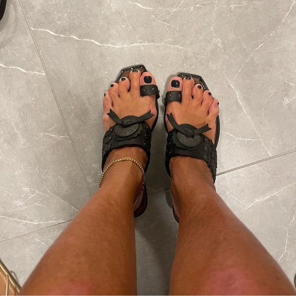 SE Boutique by Sam Edelman toe ring cowboy boot sandals - Picture 2 of 10